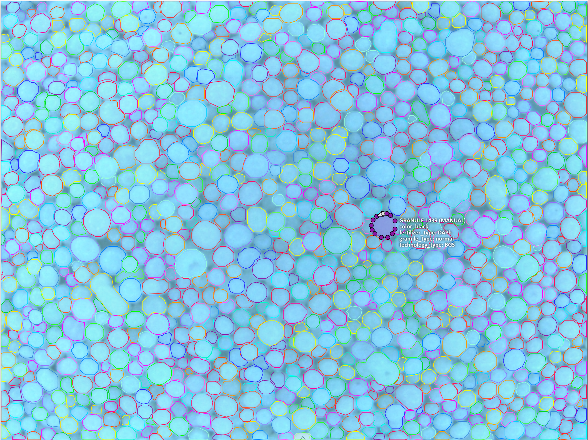 Granules annotation example